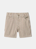 Gestreifte Bermuda-Shorts zum Hochkrempeln MAODRAN / 25E1BGO1BER080