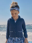 Blaue Strickjacke aus Jersey-Strick LECARDETTE / 24H2PFJ1CARC233