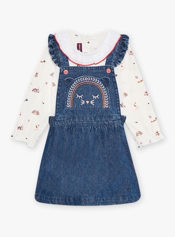 Baby Mädchen Denim-Body und Kleid im Set CABRIGITTE / 22E1BF71ENSP274