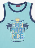 Tank Top azurblau Kind Junge ZUXIAGE1 / 21E3PGL2DEBC201