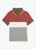 Colorblock-Poloshirt mit Dinosaurier FRIPLAGE1 / 23E3PGD1POL628