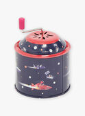 Rotes Spieluhrrad mit Weltraummotiv SMATI0036ESPACE / 23J7GM71BAM099