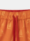 Orangefarbene Badeshorts mit Zaubermotiven  MRUMOUAGE / 25E4PGC7MAIE405