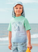Bade-T-Shirt UPF 50+ im Colorblock MRUTISHAGE / 25E4PGC5TUV000
