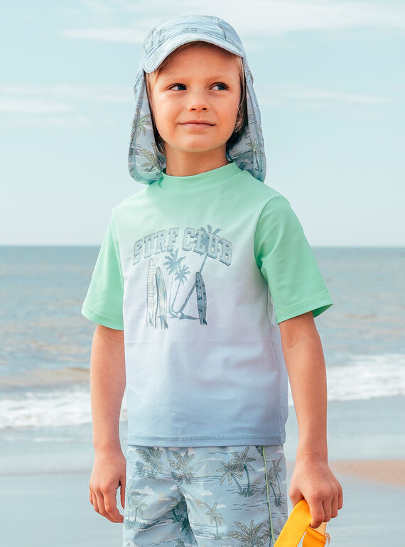 Bade-T-Shirt UPF 50+ im Colorblock MRUTISHAGE / 25E4PGC5TUV000