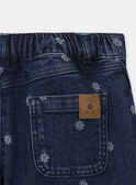 Jeans mit weiten Beinen und Blumen MEJEANETTE / 25E2PF81JEAK005