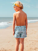 Gemusterte Badeshorts  MRUPALMAGE / 25E4PGC9MAI205