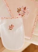 Schwämmmchen und naturfarbener Waschlappen mit Blumendruck FOSKEA / 23E0AF61POI000