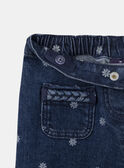 Jeans mit weiten Beinen und Blumen MEJEANETTE / 25E2PF81JEAK005