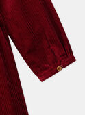 Besticktes Kleid aus Cord LALICHETTE / 24H2PFR1ROBF506
