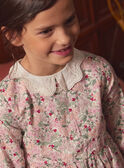 Geblümtes Kleid mit Bubikragen  LADEDETTE / 24H2PFQ1ROB001