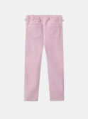 Rosafarbene Samthose LADOSETTE / 24H2PFQ1PAND329