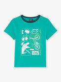 T-Shirt mit Dinosaurier-Motiven und phosphoreszierenden Fahrrädern FEPAGE / 23E3PGB2TMC630