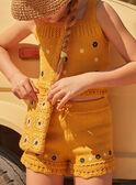 Senfgelbe gestrickte Shorts FLISHETTE / 23E2PFP1SHOB106