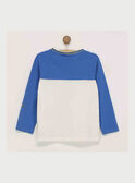Weiß-blaues langärmeliges T-Shirt RATOAGE / 19E3PG61TML001