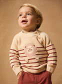 Gestreifter Pullover mit Löwe MAANTOINE / 25E1BG71PUL114