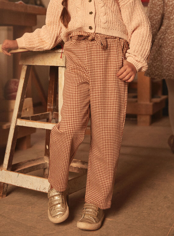 Karottenhose mit Karos LIMILETTE / 24H2PFK1PAN001