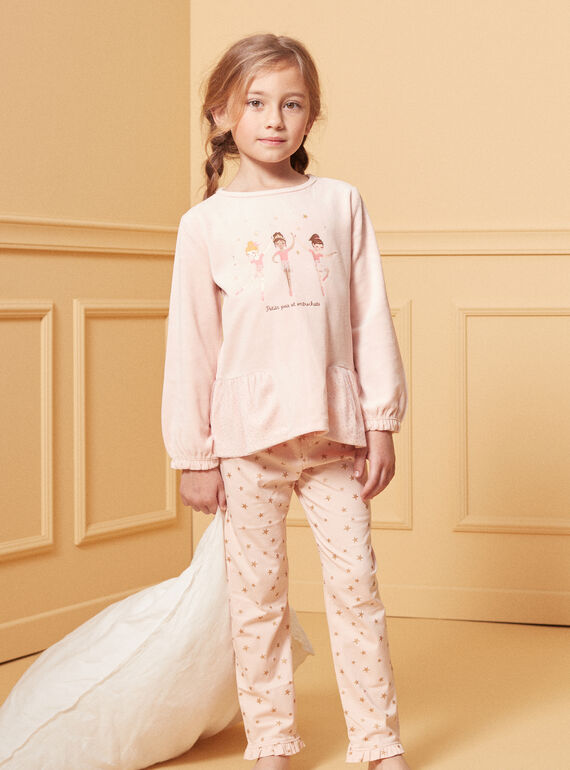Samtpyjama mit Ballerinas LUICLETTE / 24H5PF34PYJ311