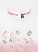 Sweatshirt aus Molton Tie & Dye rosa KRISWETTE / 24E2PFB1SWE001