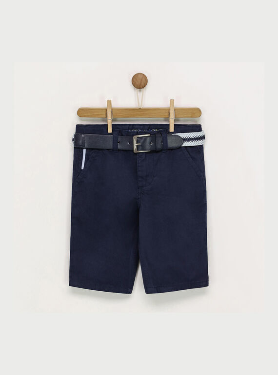 Marineblaue Bermuda Shorts RITOSAGE / 19E3PGF1BER070