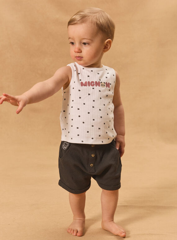 Set aus Tanktop und Panda-Shorts MAYOURI / 25E1BGR1ENS009