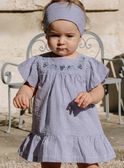 Kleid aus Seersucker mit Vichykaro-Print FANONO / 23E1BFN1ROB070