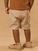 Gestreifte Bermuda-Shorts zum Hochkrempeln MAODRAN / 25E1BGO1BER080