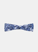 Blau-weißes Stirnband mit Blumenmuster LEVAGLETTE / 24H4PFJ1BAN070