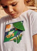Kurzärmeliges Ecru-T-Shirt FLEFROGAGE / 23E3PGS3TMC001