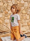 Kurzärmeliges Ecru-T-Shirt FLEFROGAGE / 23E3PGS3TMC001
