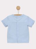 Blaues kurzärmeliges T-Shirt RANOAM / 19E1BGE1TMC218