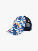 Blaue Mütze mit Haifischmuster FLYTOAGE / 23E4PGR1CHAC226