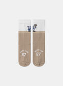 Zweifarbige Jacquard-Socken mit Affe MEPIAGE / 25E4PG81SOQ080