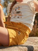 Senfgelbe Shorts aus Baumwolle und Leinen FOSHOETTE 2 / 23E2PFP2SHOB106