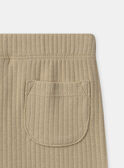 Einfarbige Leggings im Rippstrick MACORENTIN / 25E1BG81LG080