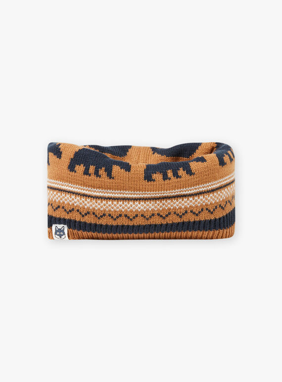 Jacquard gestrickter Snood für Jungen BICOUAGE / 21H4PGE2SNO804