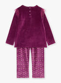 Lila Samtschlafanzug und Mütze GRUHAETTE / 23H5PFF2PYJ708