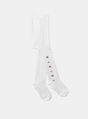 Ecrufarbene Strumpfhose LAELEONORE / 24H4BFK1COL001