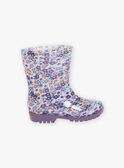 Violette Gummistiefel mit Blumenmuster FAPLUIETTE / 23N10PF11D0C708