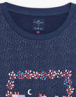Camille Witt Limited Edition - Marinefarbenes Sweatshirt mit Pailletten DOSWEF / 22H2FFT1SWE705