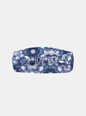 Blau-weißes Stirnband mit Blumenmuster LACHLOE / 24H4BFJ1BAN001