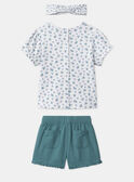 Set aus geblümten T-Shirt, Shorts und Haarband MAPAULA / 25E1BFO1ENS001