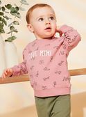 Vintage-Sweatshirt rosa mit Tiermotiv FAGETIENNE / 23E1BGD2SWED332