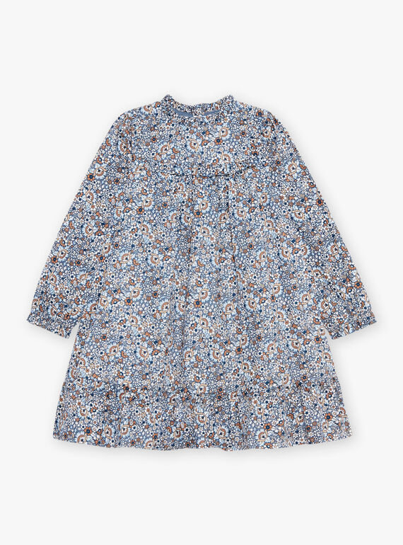Frostblaues Kleid mit Blumenmuster DIAROBETTE / 22H2PFY1ROBC206