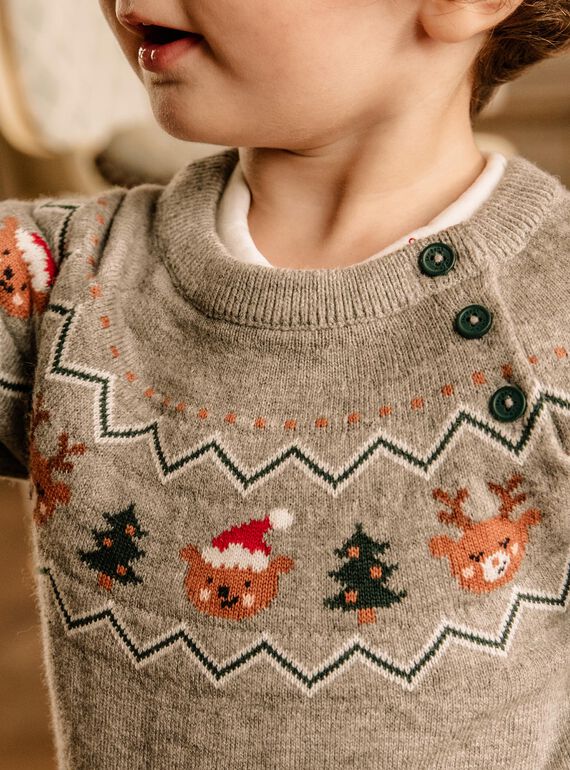 Pullover mit Weihnachtsaufdruck DAWAYATT / 22H1BG61PULJ922