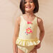 1-teiliger gelb gestreifter Badeanzug Kind Mädchen