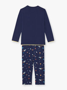 Baby-Jungen dunkelblau T-Shirt, Hose und Maske Pyjama-Set BEFUSAGE / 21H5PG61PYJ717