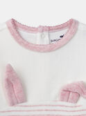 Strampler aus Nicki mit Hasen-Motiv MEAMY / 25E5BFF1GRE001