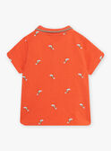 Baby Junge orangefarbenes Poloshirt CAWEDOU / 22E1BGP1POLF527