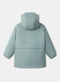 2-in-1-Regenmantel blau oder oder dunkelblau mit Tierprint und langen Ärmeln, Jungen NINIRAGE / 25H3PGE1IMP205